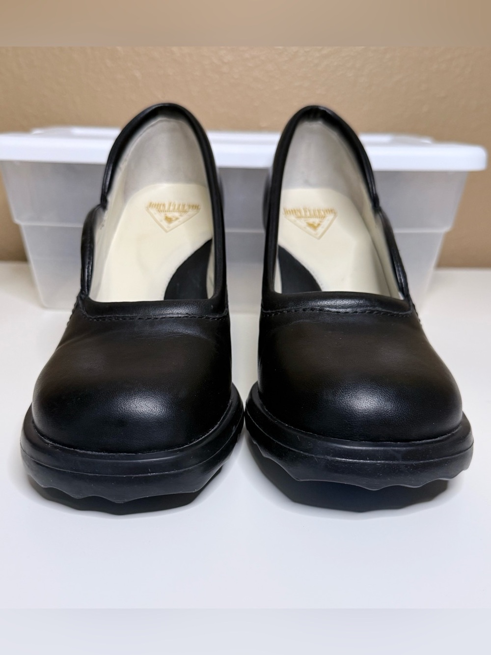 Fluevog | Mini Lily Darling | Black Leather Pump Round Toe Hourglass Heel US 6.5 - Picture 7 of 10